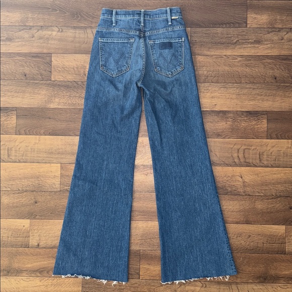 Mother Superior Size 26 The Hustler Roller Heel Fray Jeans In Wash Perfect Drug - Picture 2 of 16
